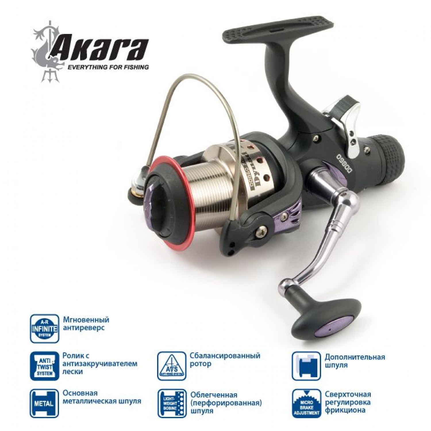 Покупка Катушка AKARA Dynad PRO DD860A, 7 ш.п. + 1 р. в Минске Беларуси