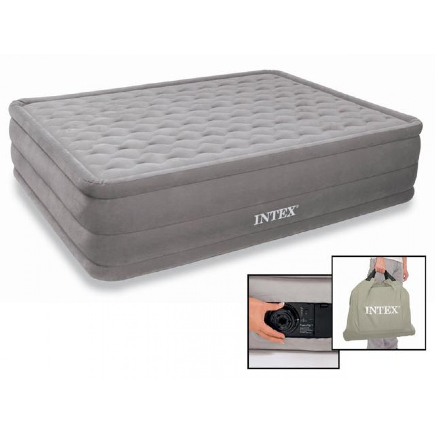 Покупка Надувная кровать INTEX 66958 Ultra Plush Bed 152x203x46 см в Минске Беларуси