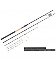Фидер FEEDER CONCEPT Distance Black 3.9м. 100 гр.