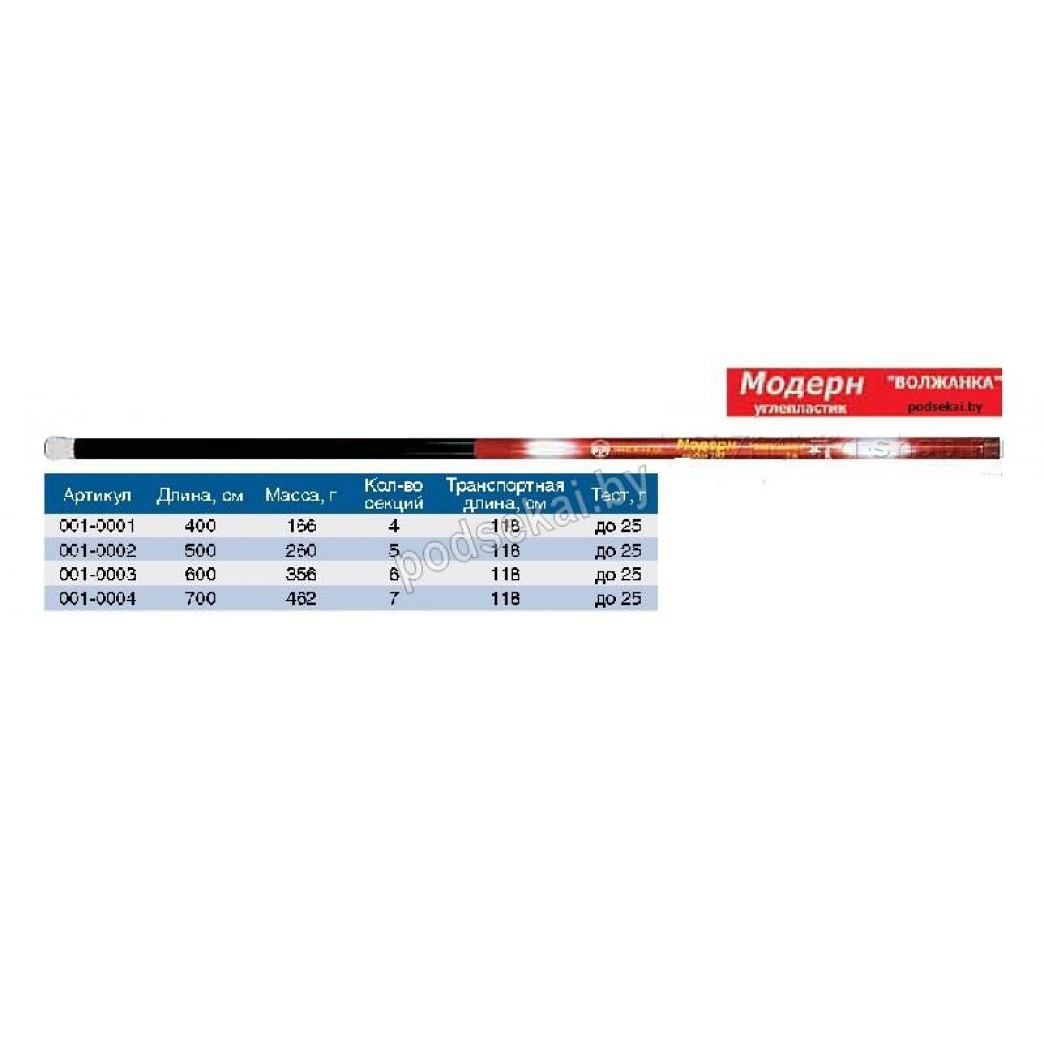 Покупка Удилище маховое ВОЛЖАНКА Модерн 6,0м. в Минске Беларуси